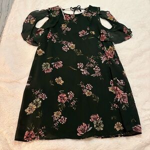 Blue Rain Flowy Floral Dress | Size M